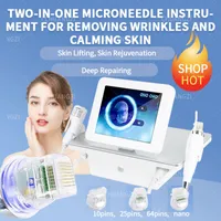 2 In 1 Physiotherapy Machine Machine Cold Hammer Microneedle Efficient Radio Frequency Tightening Skin To Eliminate Fine Lines