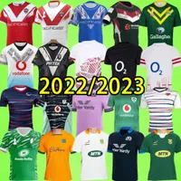 2022 2023 Rugby League Jerseys Wereldbeker Australië Ierland Schotland Frankrijk Engeland Jamaica Nationaal Team Fiji 22 23 Hongarije Tonga Samoa Zuid -Usas Nieuw Afrika Zeeland