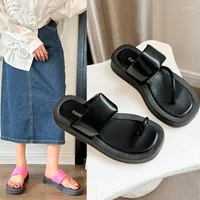 Sandals Sandalias Para As Mulheres 2022 Verao Fora Da Praia Plana Slides Sapatos Designer De Moda Estilo Chinelos Mulher Couro Basic