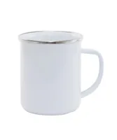 Sublimation Blank 350ML Creative Coffee Enamel Mug Travel Tea Cup Custom Logo DIY Print home office Personalized Gift2736004