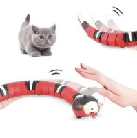 Smart Sensing Cat Toys Interactive Automatic Eletronic Snake Cat Teaser Indoor Play Kitten Toy USB Rechargeable for Cats Kitten 224640355