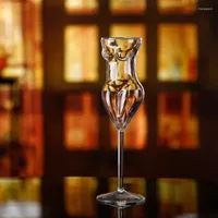 Kieliszki do wina Kreatywne szklane szklanki ludzkiego ciała butelki whisky piwo koktajl szampan do baru ktv