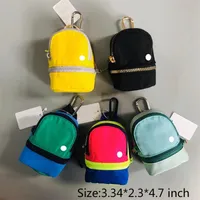 Sacs de créateurs pour femmes Lu Mini Purs à bandoue Purse clés Sac Pendre 5 Candy Color Color Decorative Wasit Bag Sport Outdoor Packs