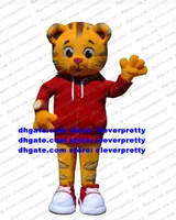 Grr-ific Feelings Daniel Tiger Mascot Costume Adult Cartoon Character Outfit Suit Trade Exhibition Wedding Ceremony zx3016