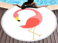 Настраиваемая 150150 см. Фламинго пляжное полотенце Полиэстерское гобеловое гобело