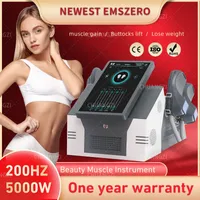 Electric Massage Machine 2023 Emszero EMS CulpT-artiklar Slim DLS-Emslim Nova 14 Tesla Hi-EMT-maskin med 4 RF-handtag och b￤ckenstimuleringsplatta Valfritt