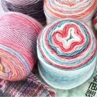 8 pcsparty Soft Cake Cotton Yarn Wool Blend Fancy HandHook Yarn For Scarf Children Dress Diy Hand Knitting materials J220811