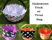 Gift Wrap 100pcsLot Personalize Halloween Bucket Kids Trick Or Treat Storage Bag Pumpkin Basket Candy Bags 20213395917
