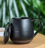 16 oz Black Starbucks Cup Luxury Couple Céramique Tugs Morning Mory Milk Cake Tea Breakfast Boyfriend Boyfy Product Gift1617473
