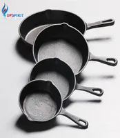 Upspirit Cast Iron Nonstick 1426cm Skillet Frying Pan For Gas Induction Cooker Egg Pancake Pot Kitchendining Tools Cookware C192522879