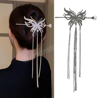 Vintage Long Tassel Pearl Butterfly Hairpin Hairpin For Women Hairwear