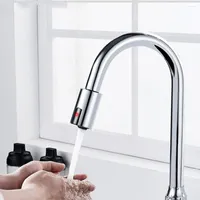K￼chenarmaturen Automatisch wassersparende Sensorarmette Smart Infrarot Induktive Anti-ￜberflussd￼se f￼r Badezimmer