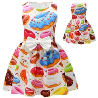 Girl Dress Fashion Donut Press Press Summer Roomeveless Lovely Party Little Everyday Loak Hem Princess
