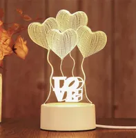 3d led lamp night light New Baby Teddy Bear Hold Love Heart Balloon Touch 7 Color Change Table Lamp 3D LED Decor Holiday Gift for 6146428