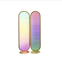 Pantallas Modern Luxury Luxury Rainbow Glass Partición Decoración de la sala