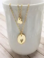 Mother and Daughter Jewelry alloy Love Heart Necklaces Couple Mom Birthday Sister Gift Jewelrys sets A83319666770
