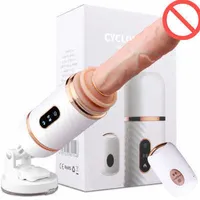 Drahtlose Fernbedienung Automatische Sexmaschine Teleskop Dildo Vibratoren Frauen Masturbation Pumpen Waffenspielzeug Frau