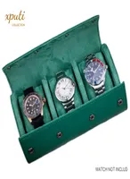 Luxury 3Slots Watch Roll Travel Travel Case de Microfibra PU Reloj almacenamiento de almacenamiento de almacenamiento con regalo innovador para hombres 2205051577107