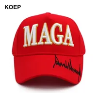 Donald Trump 2024 Cap USA Flag Baseball Caps Maga Trump Signature Präsident Hat 3d Stickerei Drop 2205271068448