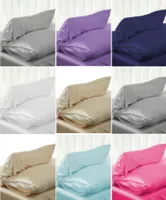 Новая сплошная Queen Standard Silk Satin Pillow Case Case Case Plowders Pillwange Главная Home7681817
