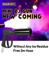 Cryo Blaster Mini DJ Gun Speciale Effects Pistola CO2 Spray 10m rökmaskin Manual Control DJ Fog Gun för Nightclub Disco1659395