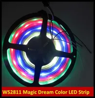 5M Magic Dream Color 133 Color Modes RGB LED LED Strip WS2811 IC 12V 5V IP67 Silicon Glue Tube SMD 5050 150leds5182528