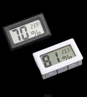 Мини -черный белый цифровой ЖК -ЖК -экологичный термометров