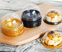 100pcs50sets Mini Size Plastic Cupcake Cake Dome Cupcake Boxes Container Wedding Favor Boxes Supplies1385568