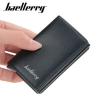 Wallets New Rfid Card Holder Men Money Bag Male Vintage Black Short Purse 2021 Small Leather Slim Mini Thin J221109