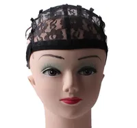 1PCS Large Black Wig Making Cap Top Stretch Weaving Cap Back adjustable Strap for making wigs7713948