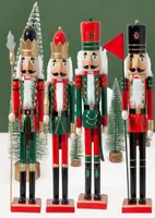 50 cm Weihnachtsh￶lzern Nussknacker Soldat Schmuck Kinder039s Zimmerdekoration Ornament Weihnachtsgeschenkhandhand Handknacker PUPP7385408