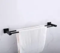Acess￳rios para o banheiro Matte Black Square Stainless A￧o toalha Rack Rack de parede Towel Rail Bar 1 bar2 bar1955902