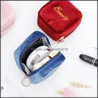 Other Home Garden Newgirl Mini Coin Purse Portable Small Cosmetic Travel Packing Bag Fashion Solid Colors Preppy Style 836 B3 Drop Dhp1S
