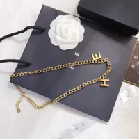 Collar de oro de 18k Collar de lujo Collar colendiente Joya de diseñador Joya de larga cadena de larga