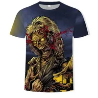 AC DC Heavy Metal Music Cool Classic Rock Band Skull Head футболки модные роксирская футболка мужская 3D футболка DJ Tshirt Men Riserts
