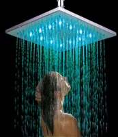 China Factory Supply 8quot inch 20cm RGB LED light Rainfall Rain Bathroom Shower Head Water Saving Large Shower Bathroom5830645
