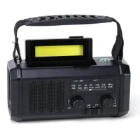 Radio Solar Powered AM FM Radio SOS Alarm TypeC Charging Emergency Radio with LED Flashlight Multifunctional Reading Lamp for Camping 221114