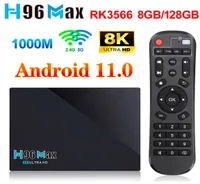 H96 MAX 3566 TV Box Android 11 8G 64G 8GB 128GB Rockchip RK3566 Support 24G 5G Wifi 8K 24fps 4K H96Max Media Player 4G 32G7378653