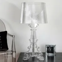 French Acrylic Table Lamp 20quot High Accent Table Light LED Crystal Bedroom Nightstand Lamp Living Room US EU Plug E277001096