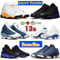 Men Designer 13S Basketball schoenen 13 High Court Purple Black Del Sol Red Flint Franse Brave Obsidian Powder Blue Starfish OG Chicago Lucky Green Bred Women Sneakers