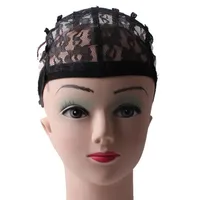 1PCS Large Black Wig Making Cap Top Stretch Weaving Cap Back adjustable Strap for making wigs7233711