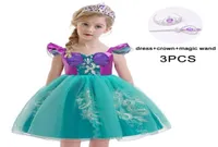 Carnival Kids Cosplay Little Mermaid Dress for Girls Children Girl Party Princess Birthday Gioco di ruolo Costume1706695
