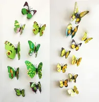 1200 PCSLOT PVC 3D Butterfly Wall Stickers Decals Home Decor Affiche pour les chambres pour enfants Adh￩sif au mur D￩coration Adesivo de Parede3441686