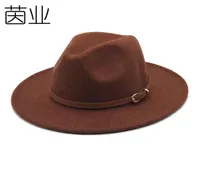 Flower Grey Wool Top Hist Men and Women Fedora Hat Flat Brim Broadbrimed Hat Su Li Wool Cap299K2702243