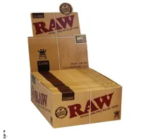 Raw Classic Paper E-Cig Accessories Connoisseur Raw King Size Slim Classic Organic Cone Black Classic