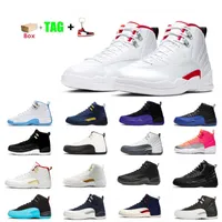 Basketball Shoes Sports Sneakers High Trainers Gold Indigo Black Dark Concord Cherry Gym Red University Top 12 12S Mens With Box Keychain Cheap