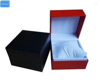 Смотреть коробки оптом черный/красный смешанный материал повседневный час подарок подарки на заказ упаковка современная рекламная шкатулка для ювелирных изделий