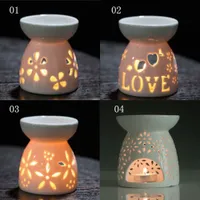 Kerzenhalter Keramik Aromatherapie Ofenlampe ätherische Öl Haushalt romantische Schmelzwachwärmwärmer Diffusor Home Decor 221108