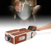DIY 3D Projector Cardboard Mini Smartphone Projector Light Novelty Ajust￡vel Telefone Cinema port￡til de telefone celular em um Box8374843