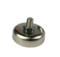 10 st Neodymium magnetische montage Pot D20mm mannelijke draad M59mm stalen beker magneten BASE Luidspreker Precisiemachine FICTE6693062